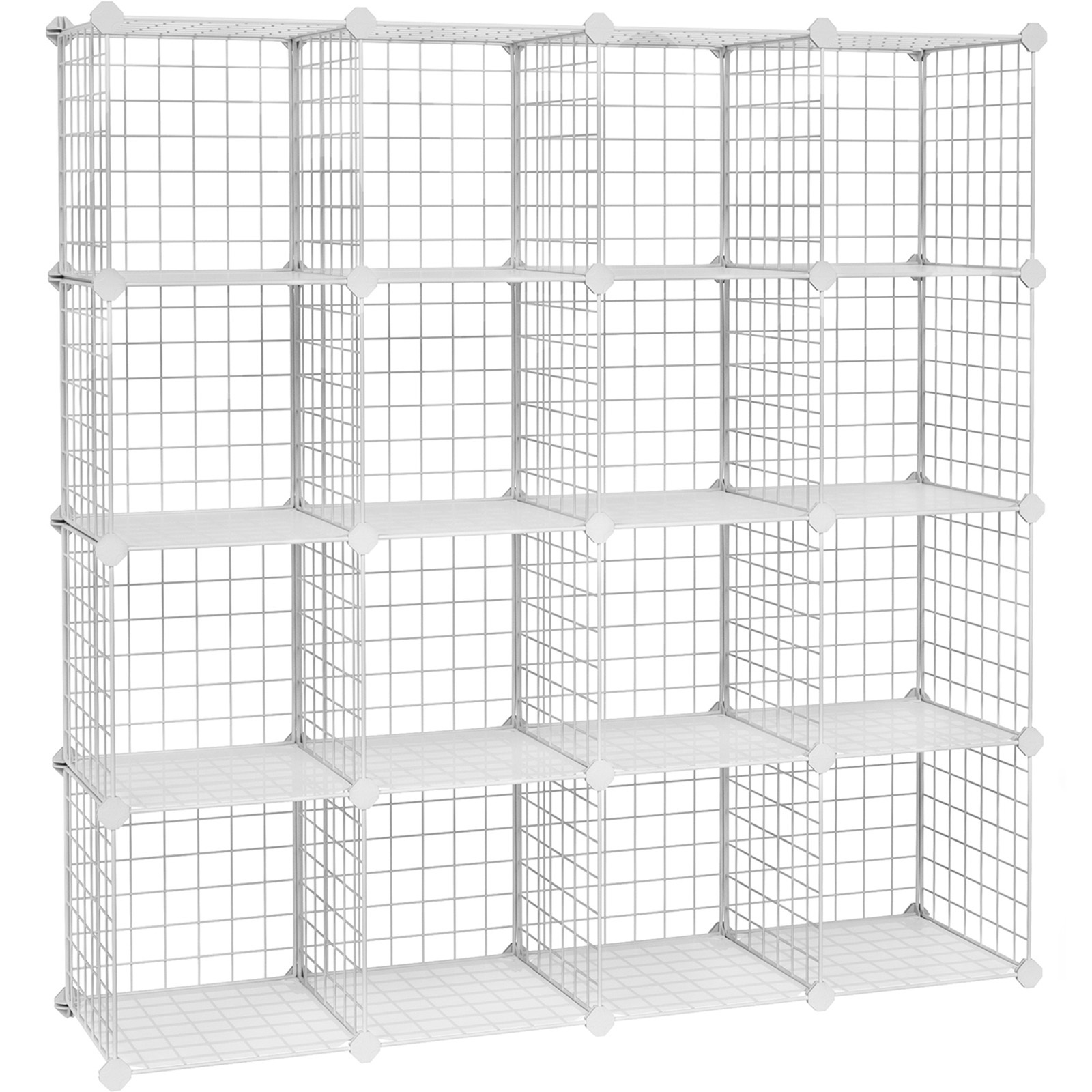 Songmics – Étagère De Rangement 16 Compartiments – Armoire En Métal