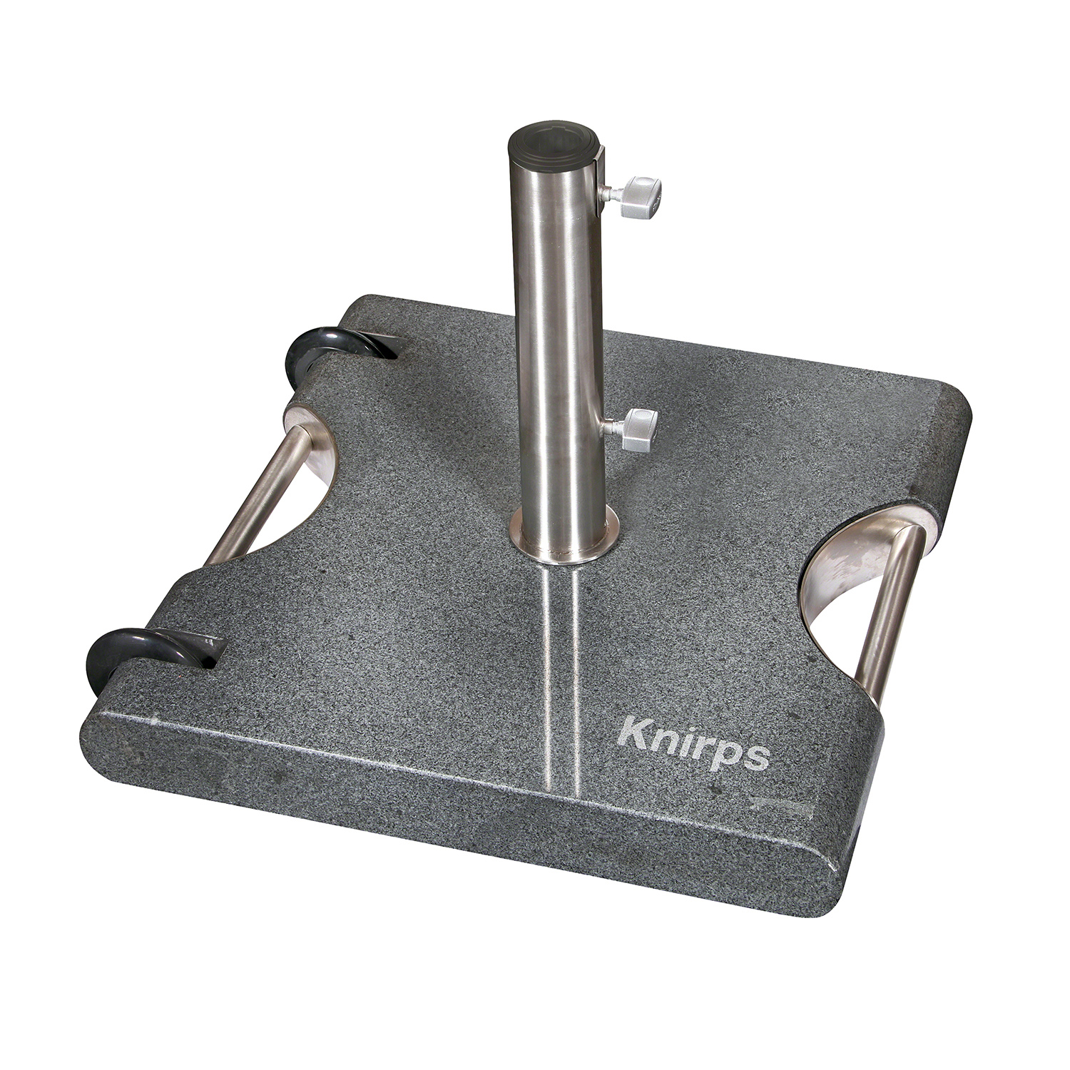 Knirps Grau Trolley-Granitsochel Mit Rollen, 52 Kg Trolley-Granitsockel Mit Rollen, 50 Kg, Für Sonnenschirme Bis Ø 350 Cm