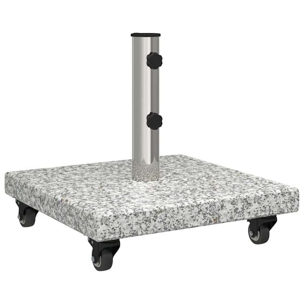 Pied De Parasol Carré Gris Granit, 30 Kg