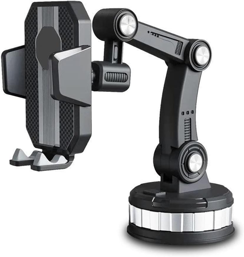 Lntyq Schwarz Support De Téléphone Super Adsorption Support, Téléphone Portable De Voiture Rotatif Pour Voiture Lucarne Tableau De Bord Pare-Brise Mains Libres Clip Pour Console