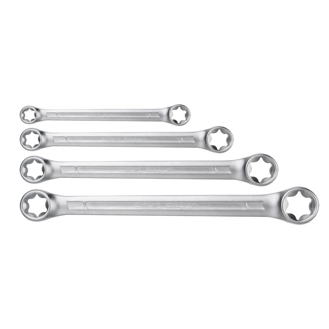 Neo Tools 4-Tlg. Vielzahnschlüssel-Set E6-E24