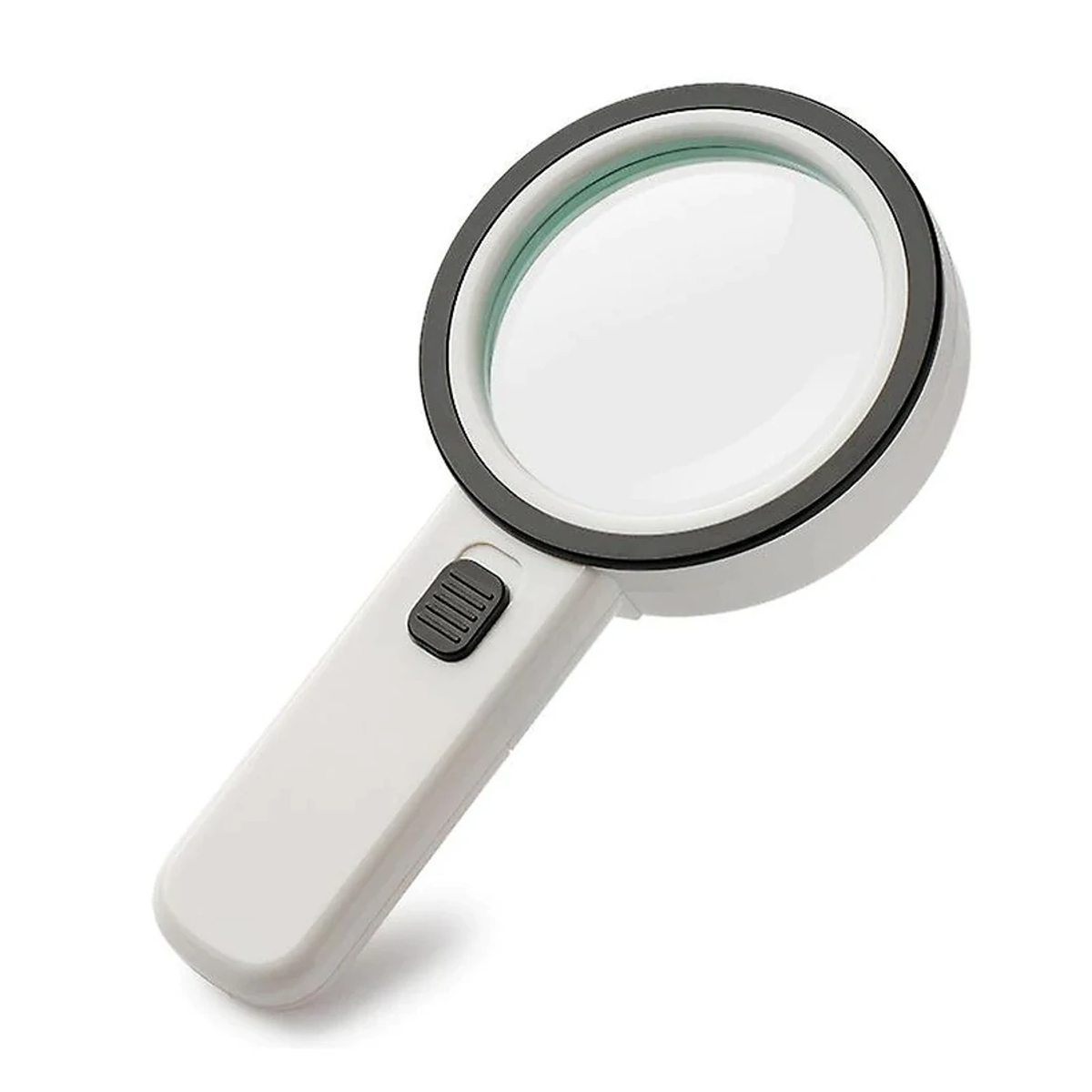 Loupe de poche à double lentille en verre, grossissement 30x, 12 LED
