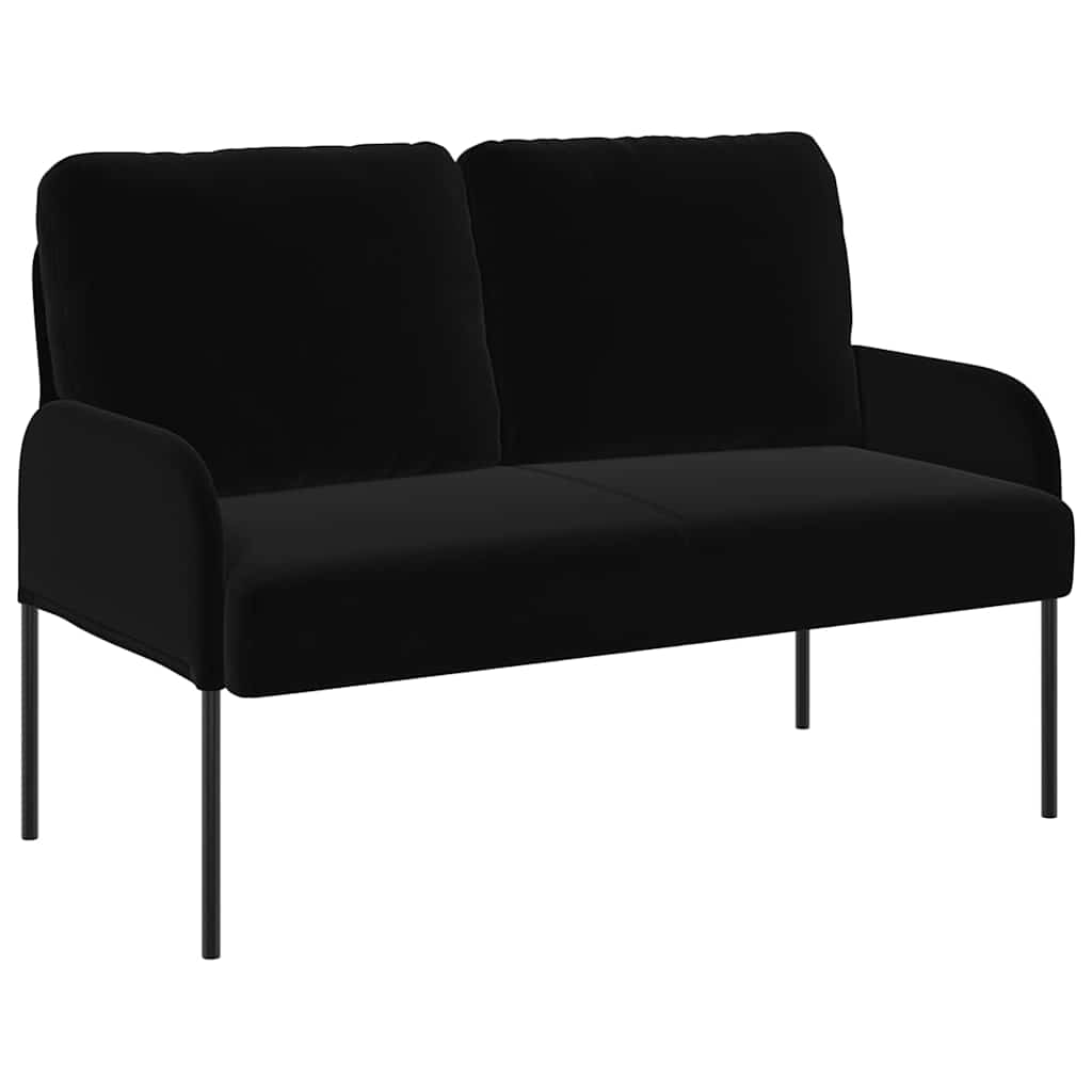 Sofas With Cushion 110cm Black Plywood Vidaxl