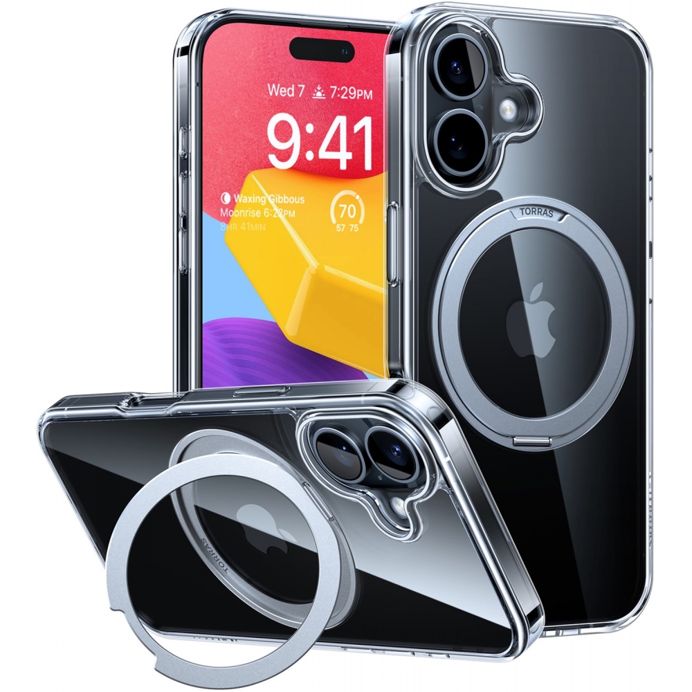 Torras UPRO Ostand Pro (Apple iPhone 16), Smartphone Hülle, Transparent - Bild 4