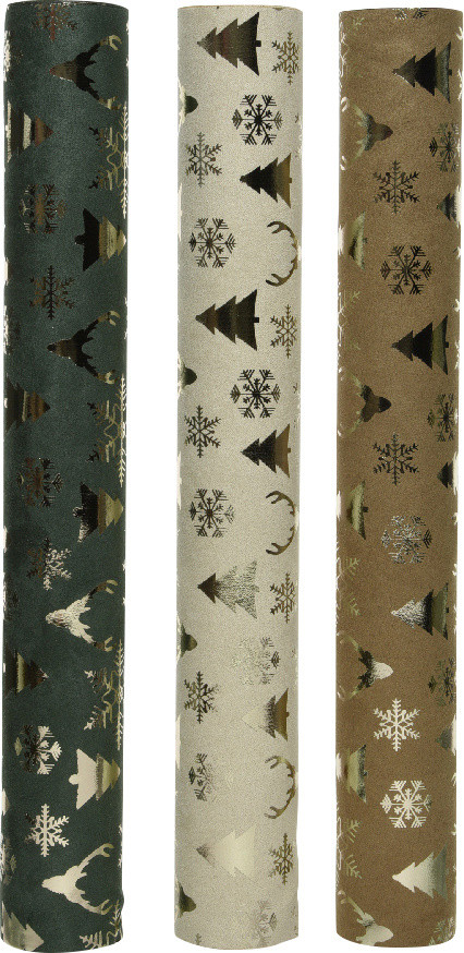 Kaemingk Samtstoff 35 x 200 cm beige, grün oder braun - Image 2