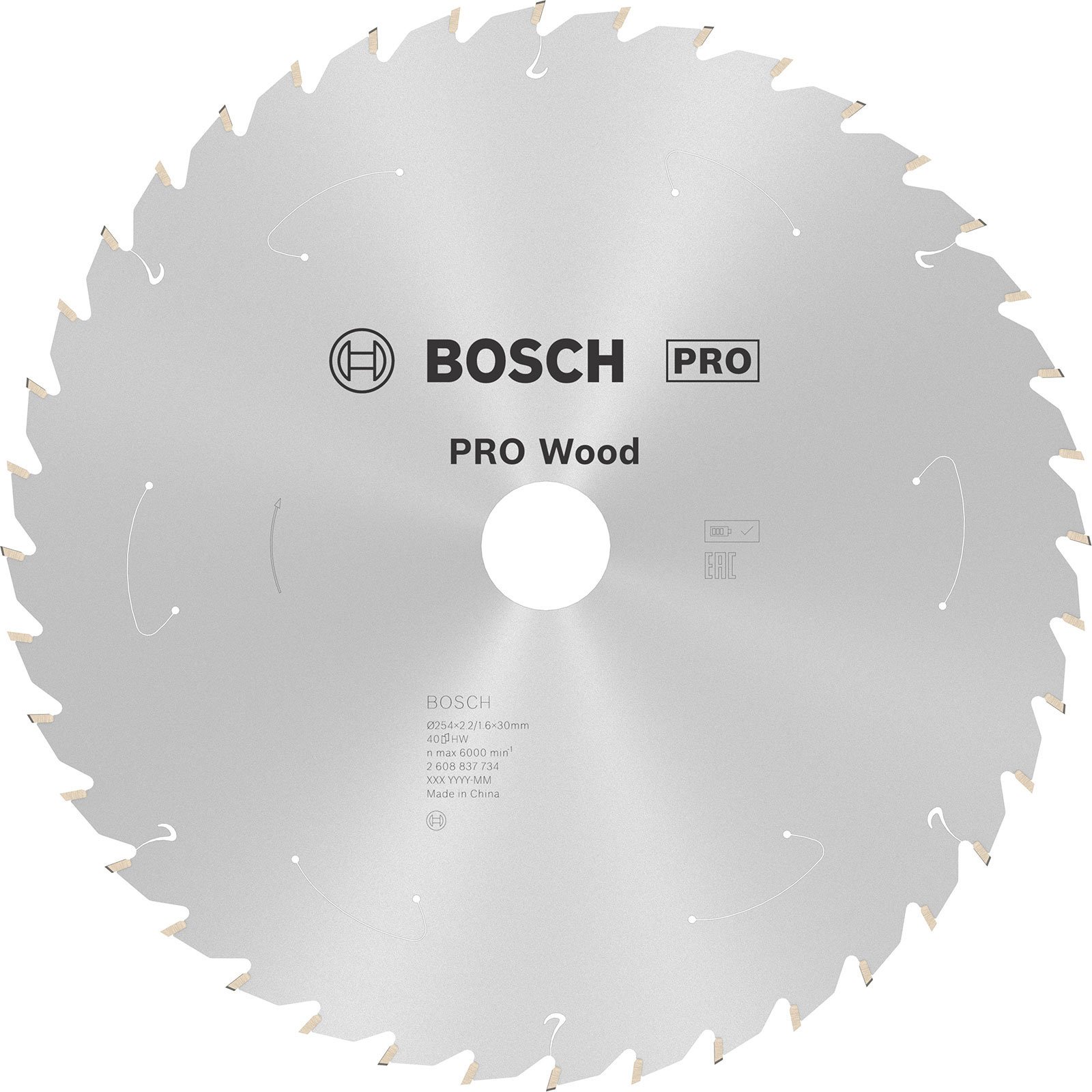 Lame PRO Wood pour scie sur table, 254 mm, 40 dents — photo de l’offre ManoMano
