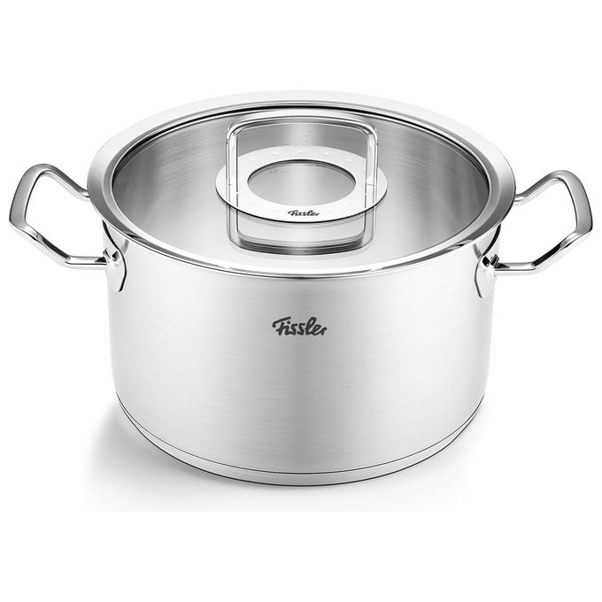 FISSLER Faitout avec couvercle PROFI-COLLECTION 24cm/6,3l Acier inoxydable/Mat argent