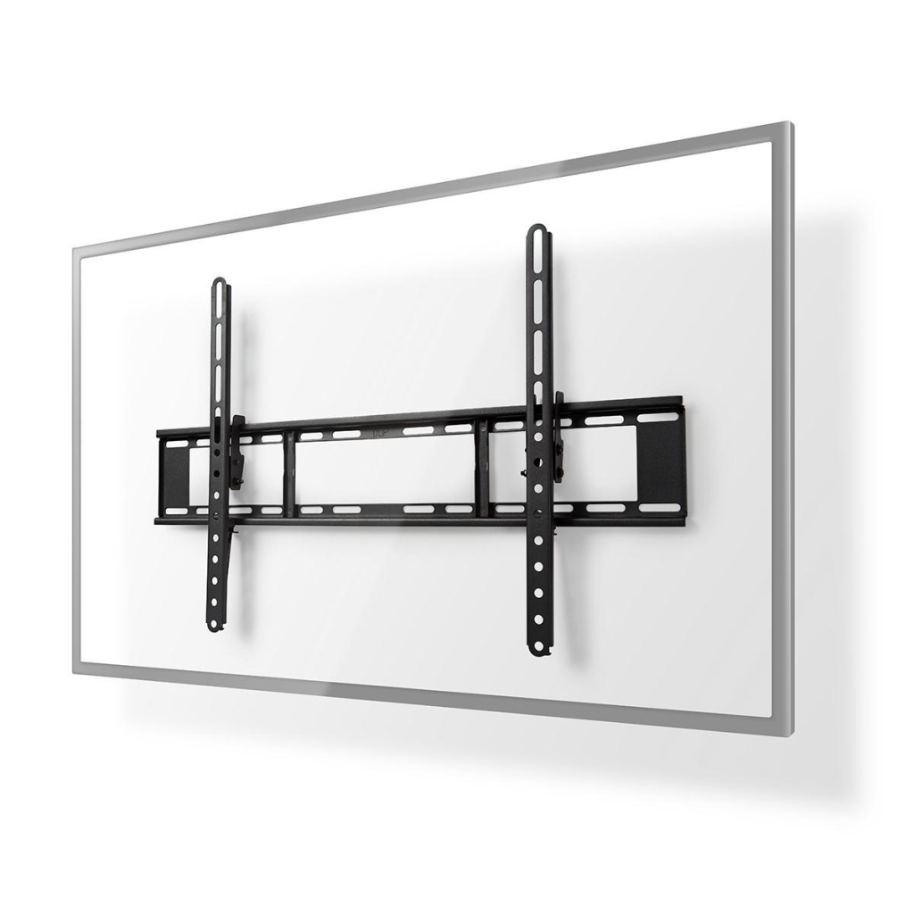 Nedis Schwarz Neigbare Tv Wandhalterung 37 70 Maximal Unterstutztes Gewicht Des Bildschirms 35Kg Neigbar 20 Minimaler Wandabstand 38Mm Stahl 38745