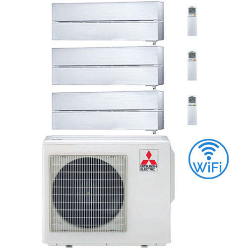 Klimaanlage Mitsubishi Kirigamine Style Wifi R32 White Trial Split Inverter 9000 + 9000 + 18000 Btu Mit U.e. Mxz-4f80vf3 New Class A++/a+