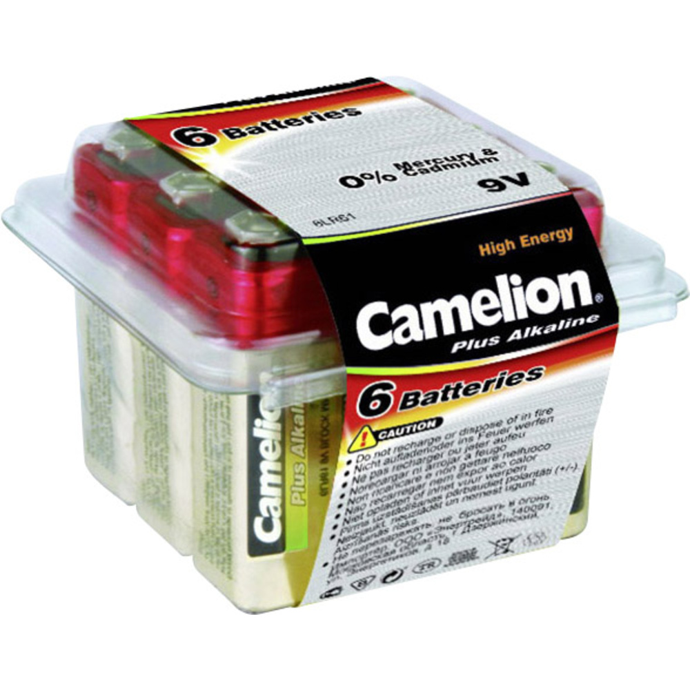 Camelion 9V-Blockbatterie, Plus Alkaline, 6 Stück - Bild 2