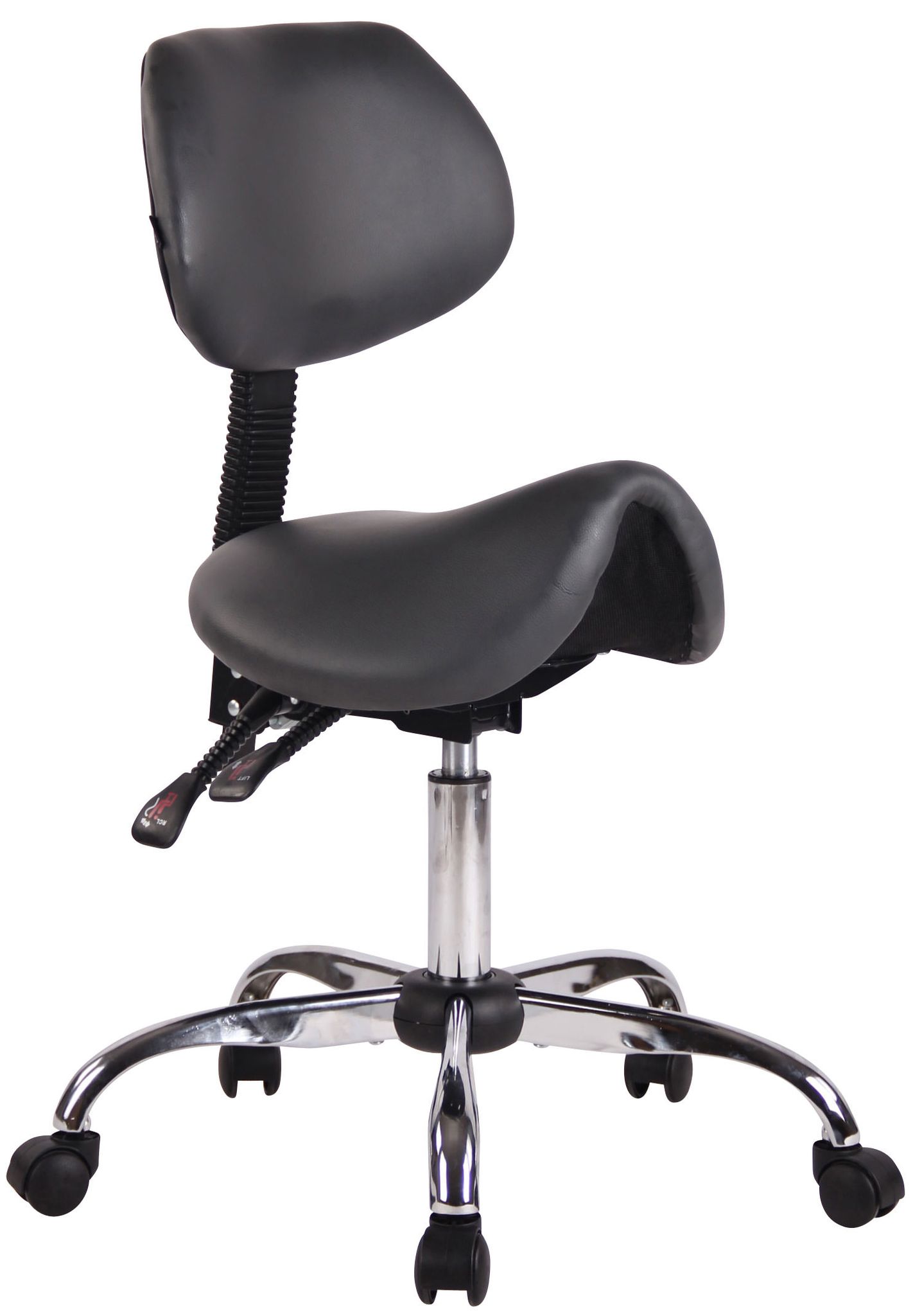 Tabouret De Travail Stuttgart En Similicuir Gris