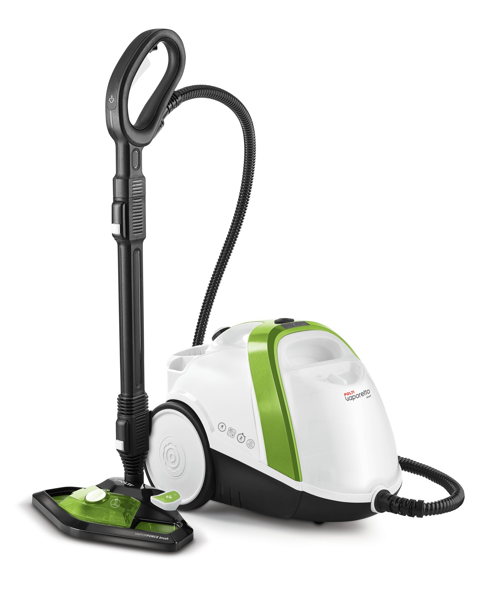 Polti Vaporetto Smart 110 Eco Nettoyeur vapeur traineau 1500 W Noir, Vert, Blanc