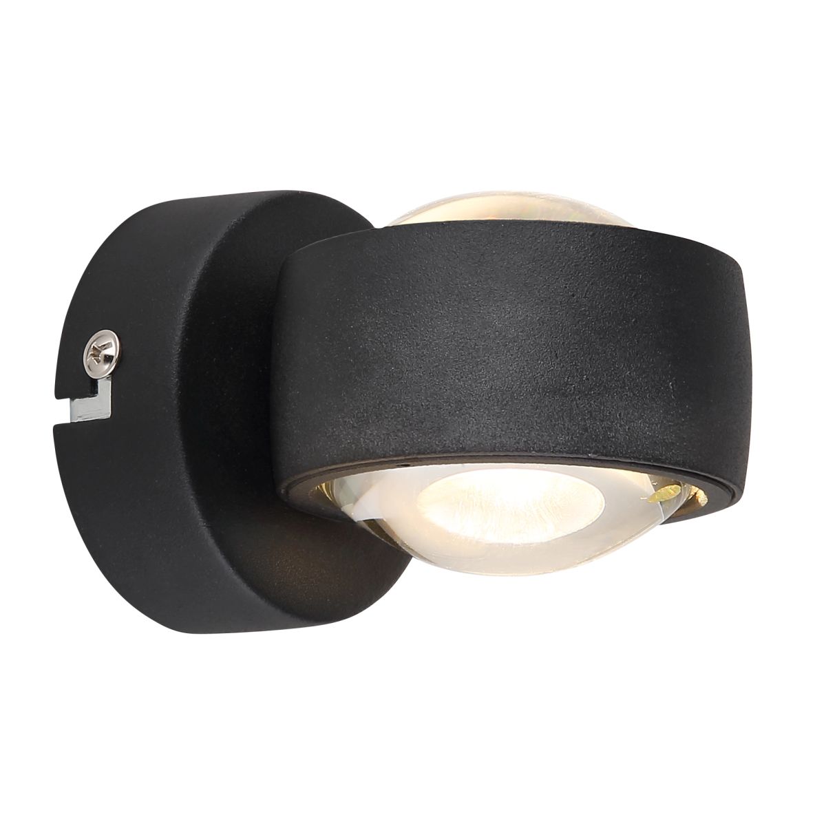 GLOBO LIGHTING Wandleuchte RANDI aus Metall in Schwarz mit 470 lm LED für den Innenbereich - Bild 3
