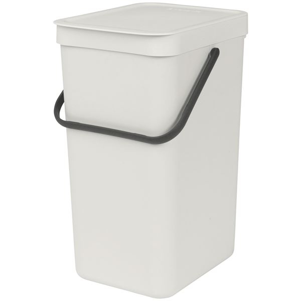 Brabantia Sort&Go Mülleimer, Kunststoff, 16 L, Light Grey - Bild 5
