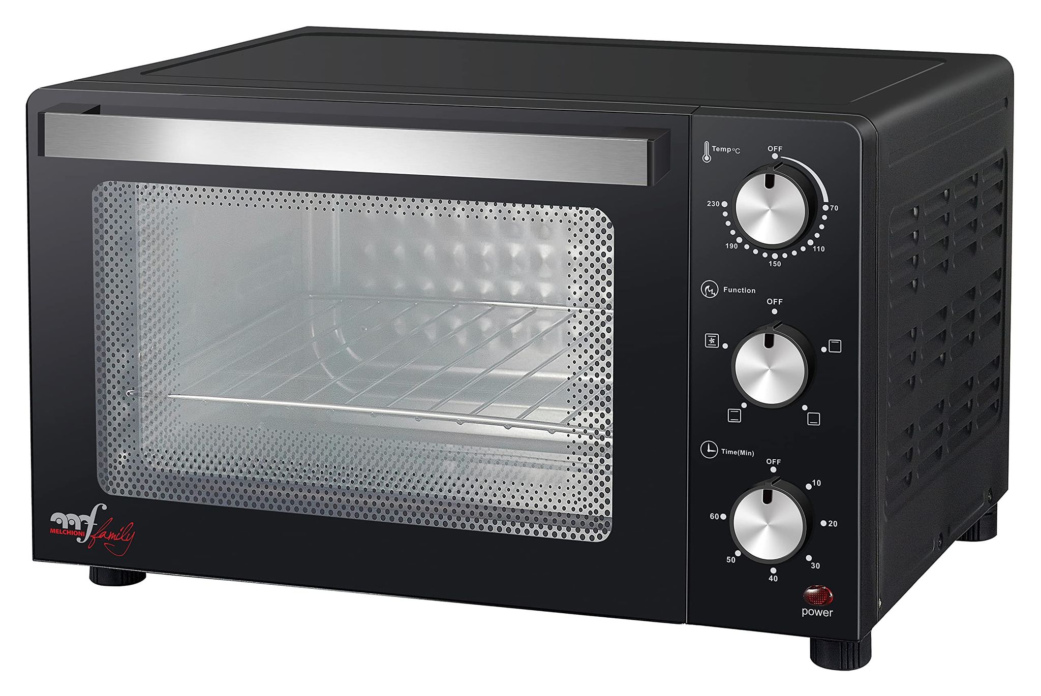Melchioni - Devil 32 Forno Elettrico 32l 1500w Nero Con Convezione Libera Installazione