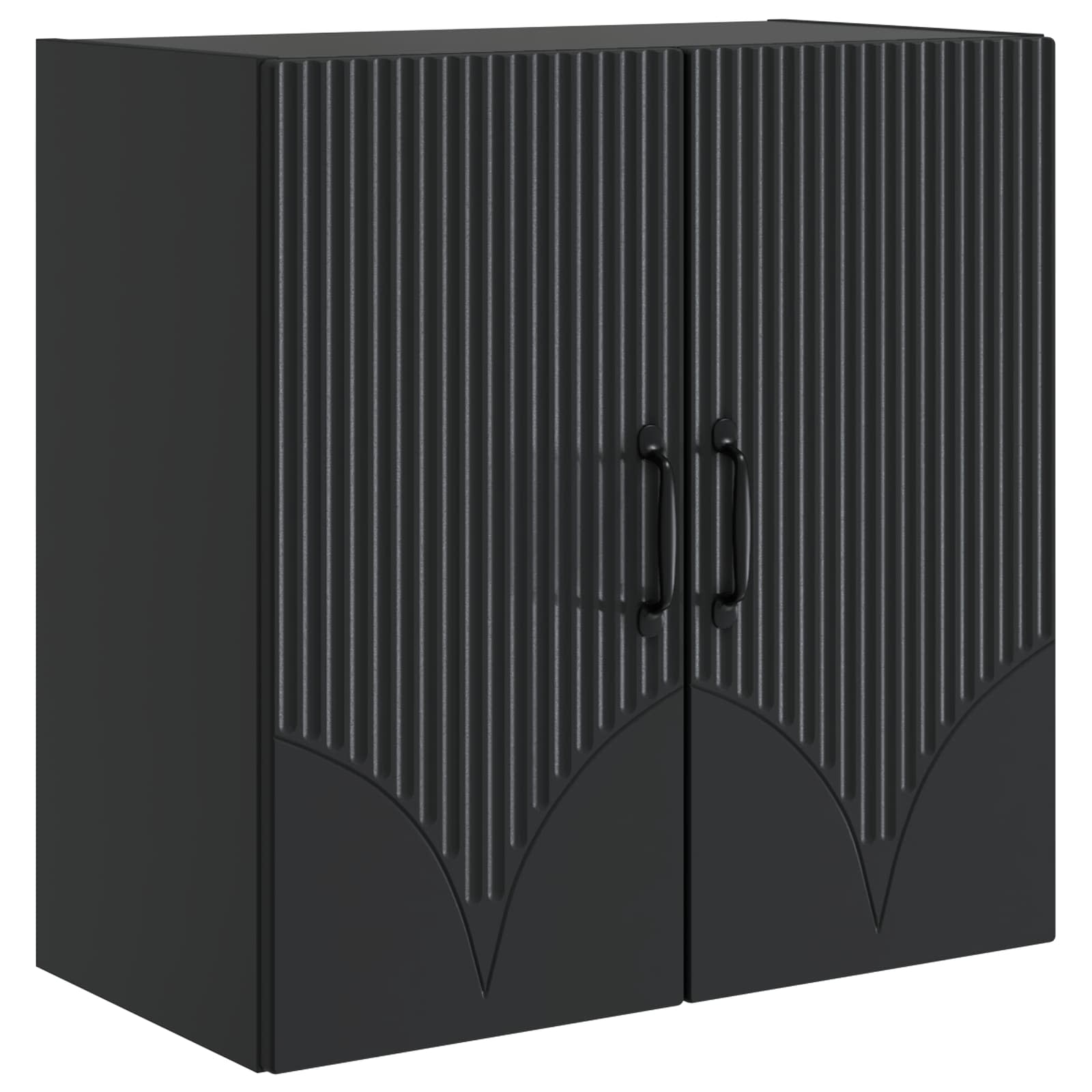 Wall-mounted Cabinet Black 59 X 31 X 60 Cm Engineered Wood Vidaxl