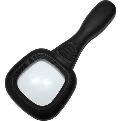 Lampe-loupe sur pied avec support mains libres, grossissement x6, lentille 5 cm, 19,5 cm