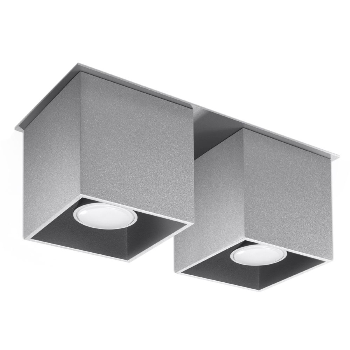 Sollux Grau Deckenleuchte Quad 2 Gu10 Alu Sl.0064