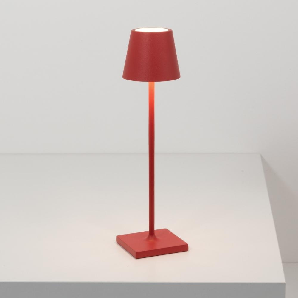 Zafferano Akku Tischleuchte Poldina Pro 275 mm Red - Bild 6