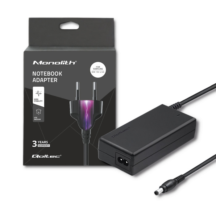 Brand: Qoltec Qoltec Netzteil Ac 100-240 V 90 Watt Schwarz Für Samsung G15; N110; N120; N130; N210; N310; Nc10; Nc20; P510; Q210;… - Bild 4