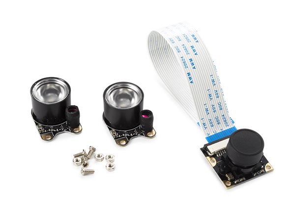 Whadda Mehrfarbig - Kameramodul Für Raspberry Pi, Nachtsicht Mit Ir-Leds, Breites 130° Blickfeld