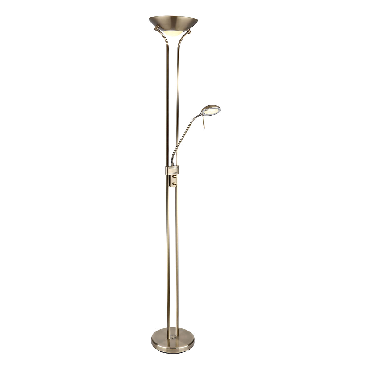 Globo Gelb Stehlampe - Leonas - Messing - Metall - Ø 26Cm - Led