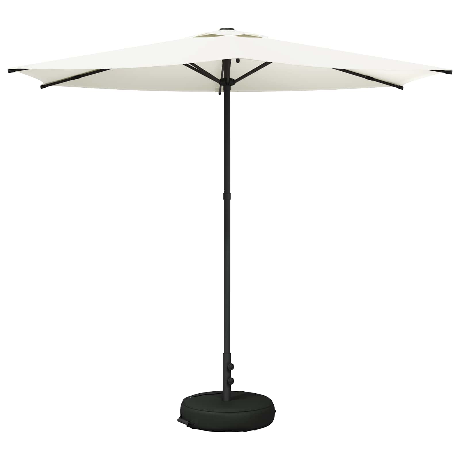 Garden Parasol With Base 270 X 270 Cm Polyester Rectangular Vidaxl