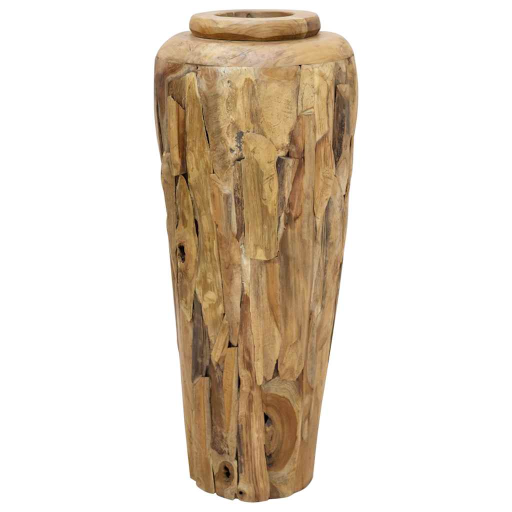 Vidaxl Deko-Vase 40 X 100 Cm Massivholz Teak Vidaxl939663
