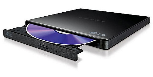 Hitachi - LG GP57EB40 Slim Portable DVD-Writer - DVD-RW Brenner - USB 20 - Schwarz - Image 4