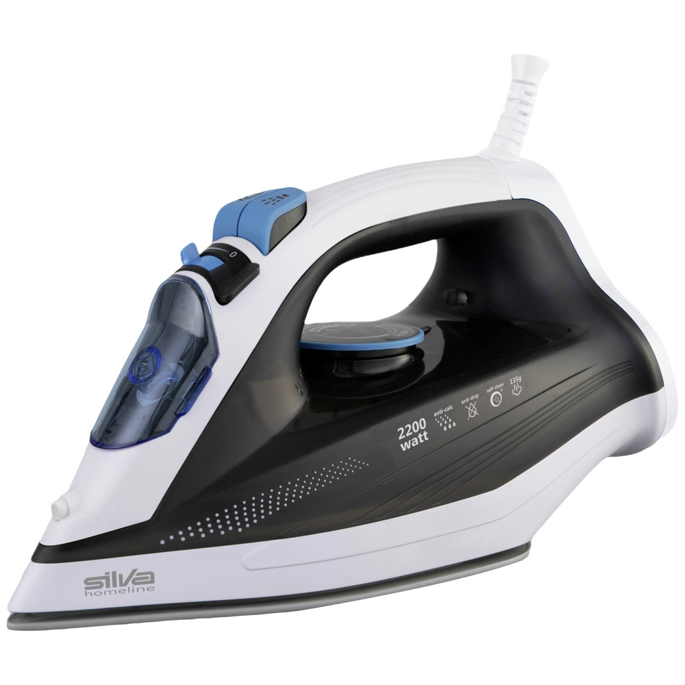 Silva Homeline Dunkelgrau Db 2201 Dampfbügeleisen Weiß, Blau 2200 W