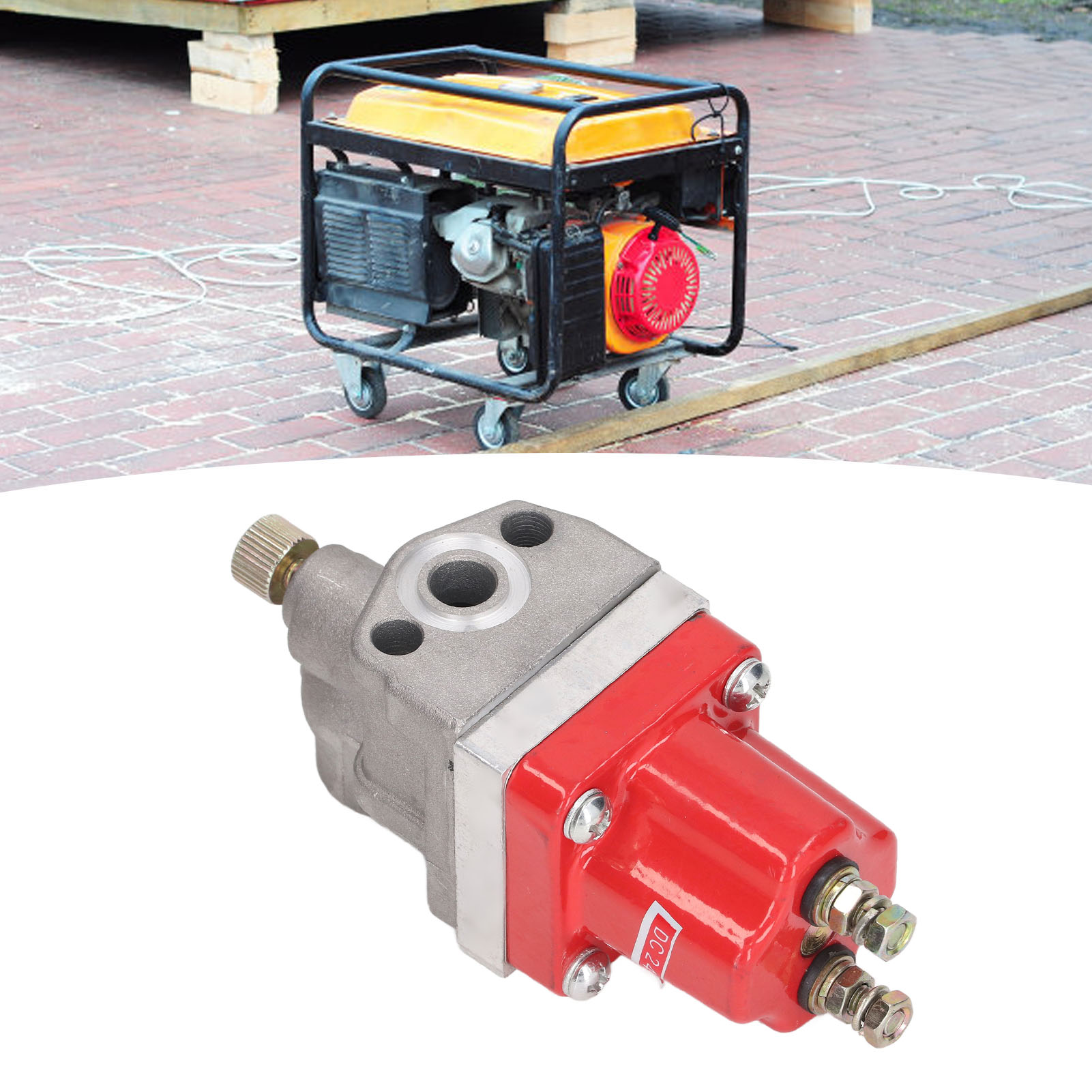 Électrovanne pour groupe électrogène JUTE, grand orifice, débit élevé, 24 V, double colonne