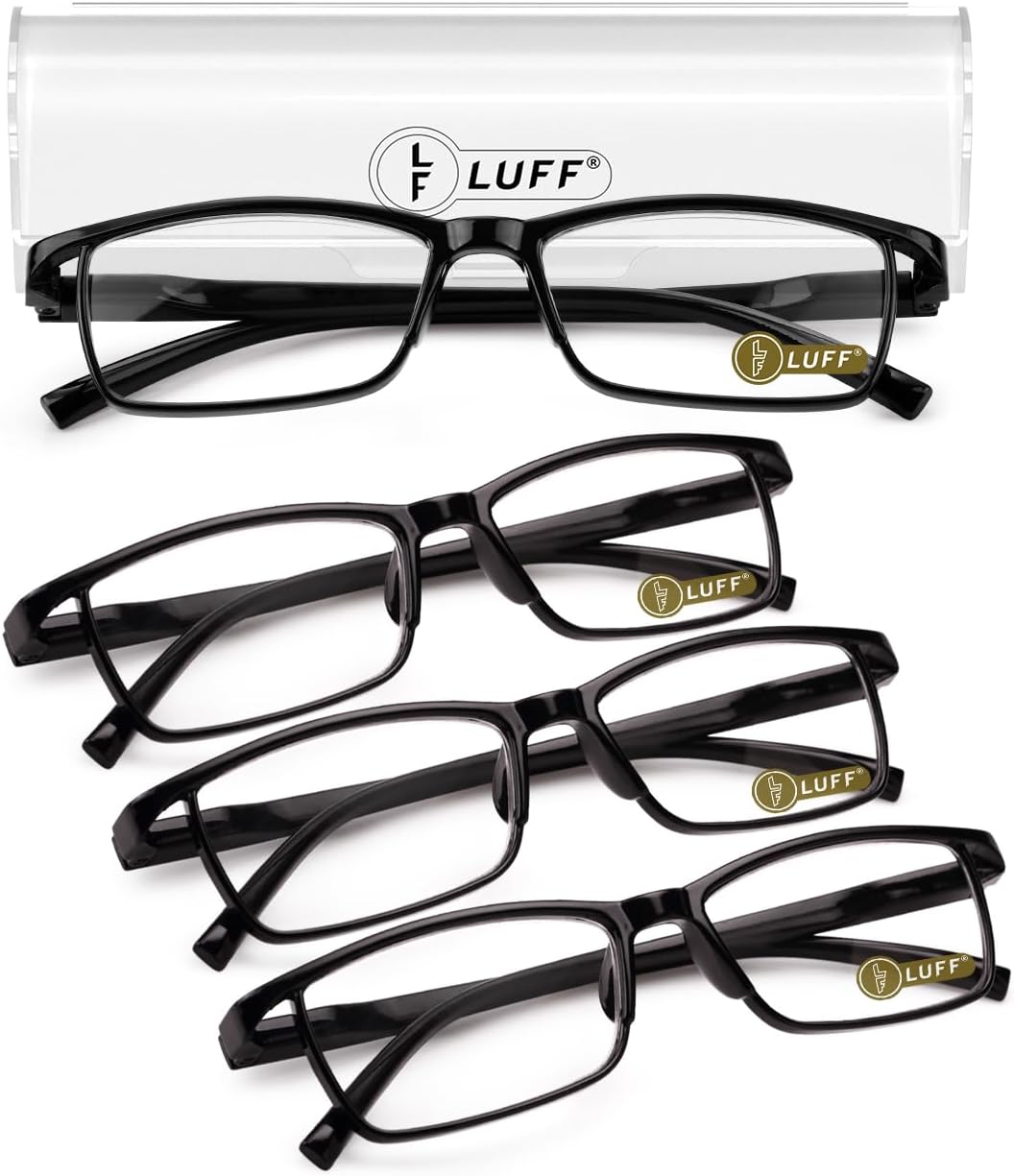 Lunettes de lecture anti-rayons bleus ultra-légères, lot de 4 paires