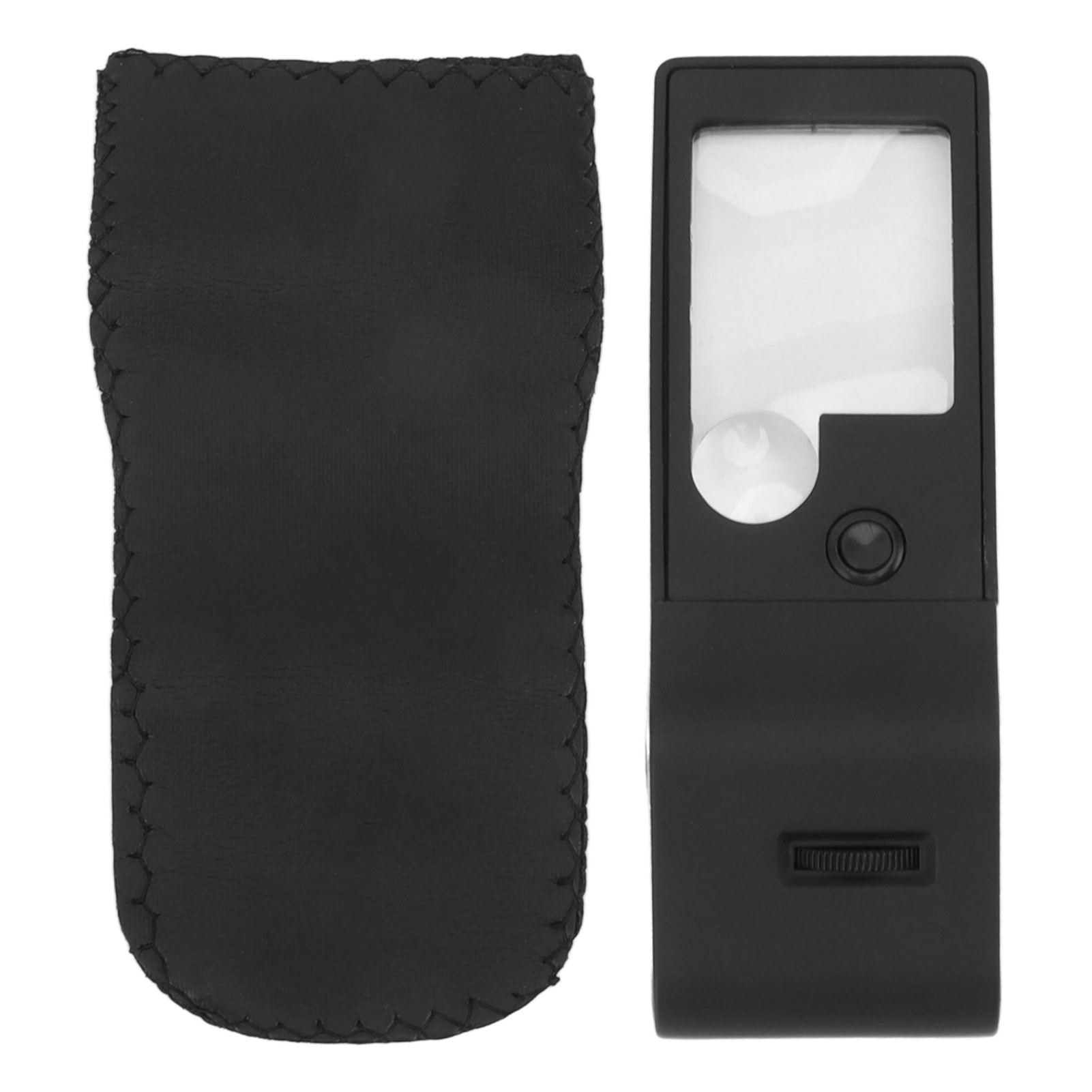 Loupe à main LED 3X 10X 55X, verre asphérique haute luminosité avec détection UV