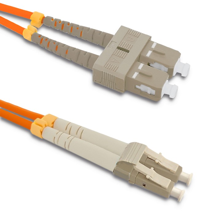 Oem Orange Qoltec Sc/Upc - Lc/Upc Glasfaser-Patchkabel Multimode 50/125 Om2 Duplex 5 M