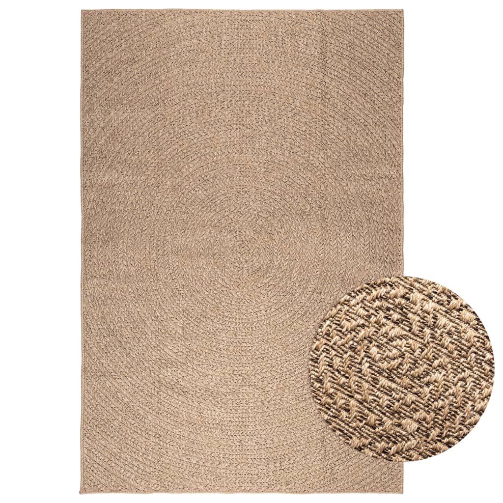 Tapis 200x290 Cm Aspect Jute Intérieur Et Extérieur