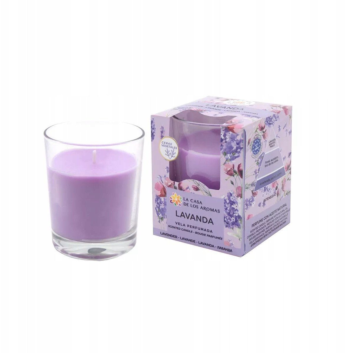 Duftkerze La Casa De Los Aromas Lavender 35 Stunden Baumwolle