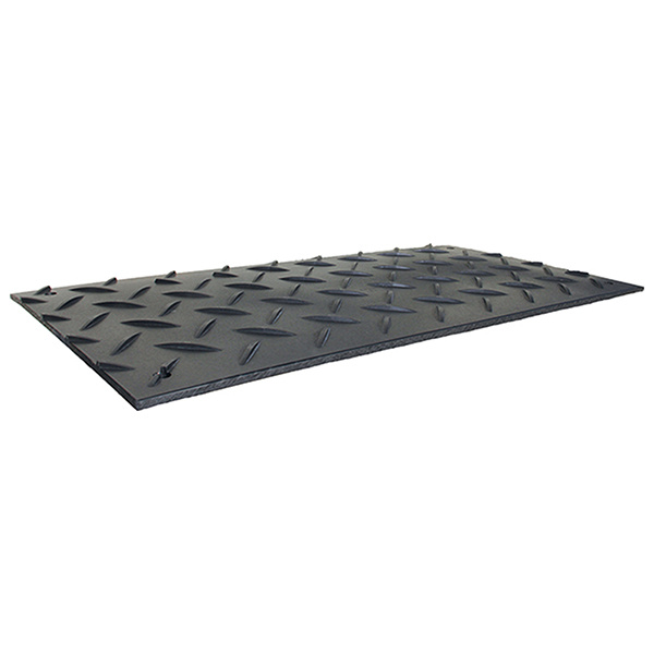 Plaque de roulage larmée 2440 x 1220 mm, charge max 20 t, noire