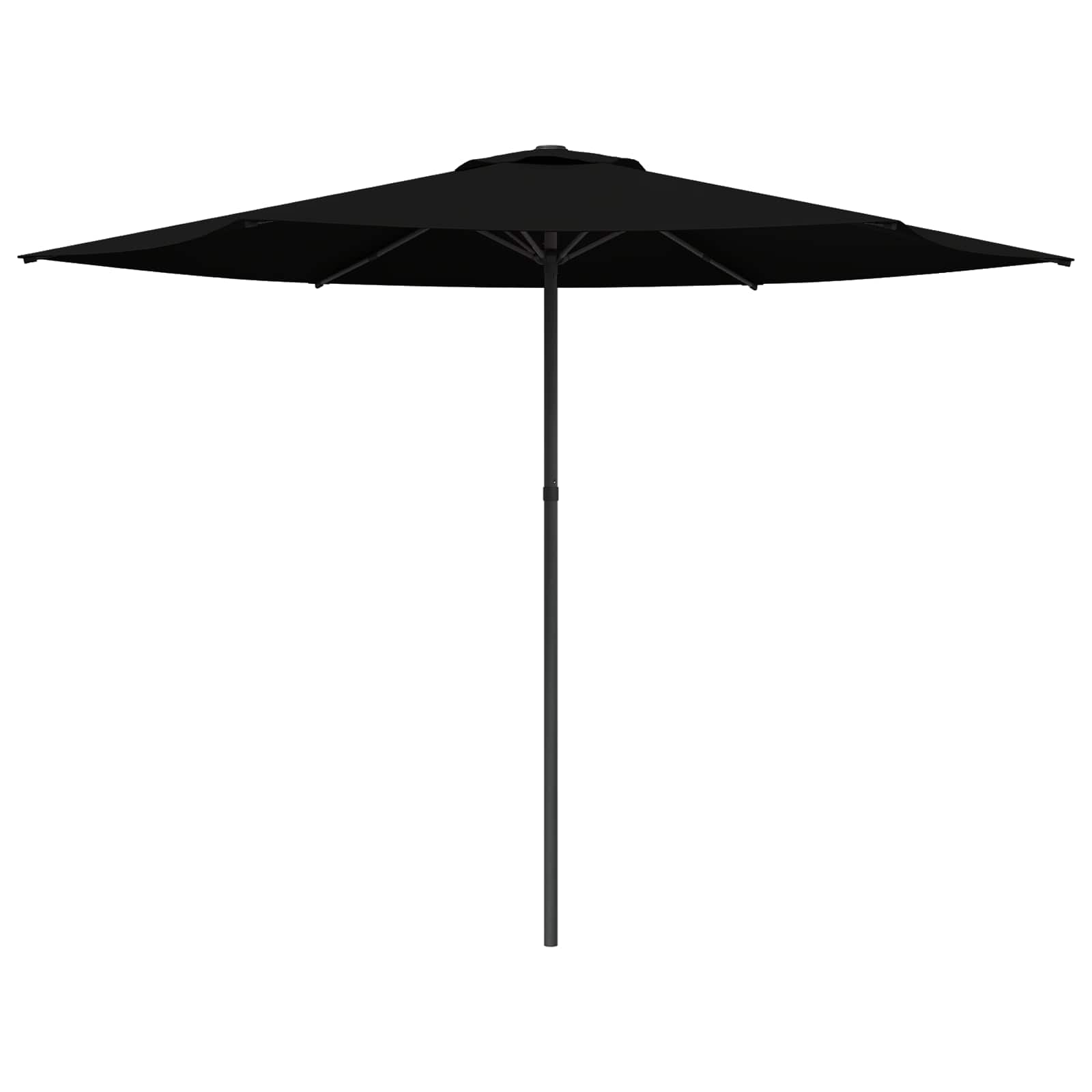 Garden Parasol 300 X 300 Cm Polyester Rectangular Black Vidaxl