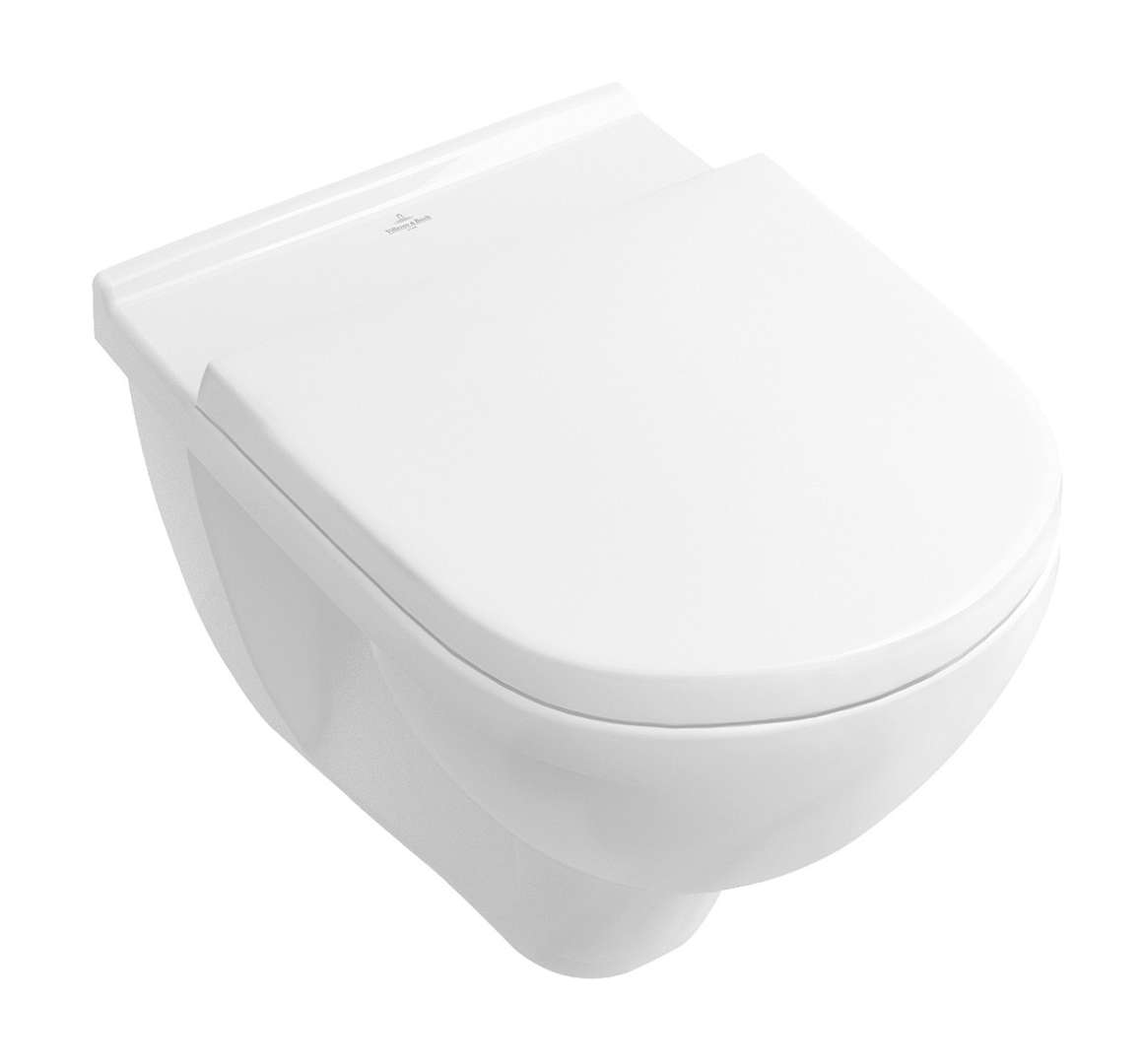 V&B Wand-WC, Tiefspüler O.NOVO 36x56, D-Flush, spülrandlos, weiß C-plus