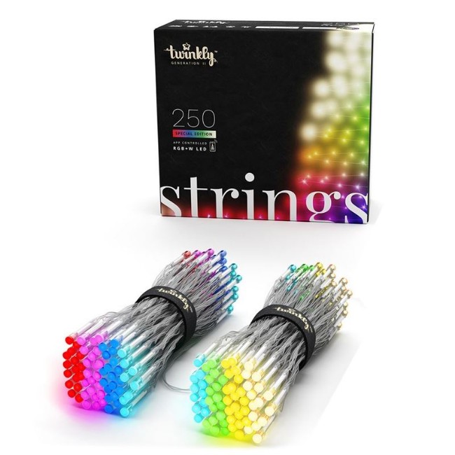 Strings Special Edition Catena 250 Led Multicolore Rgb+w Con Cavo Trasparente - Twinkly