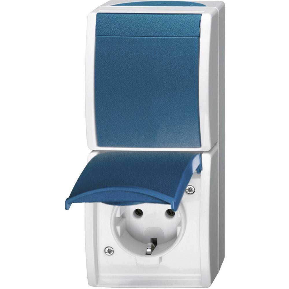 Busch-Jaeger Kombination Steckd.+We.schalter 2601/6/20 EW-53