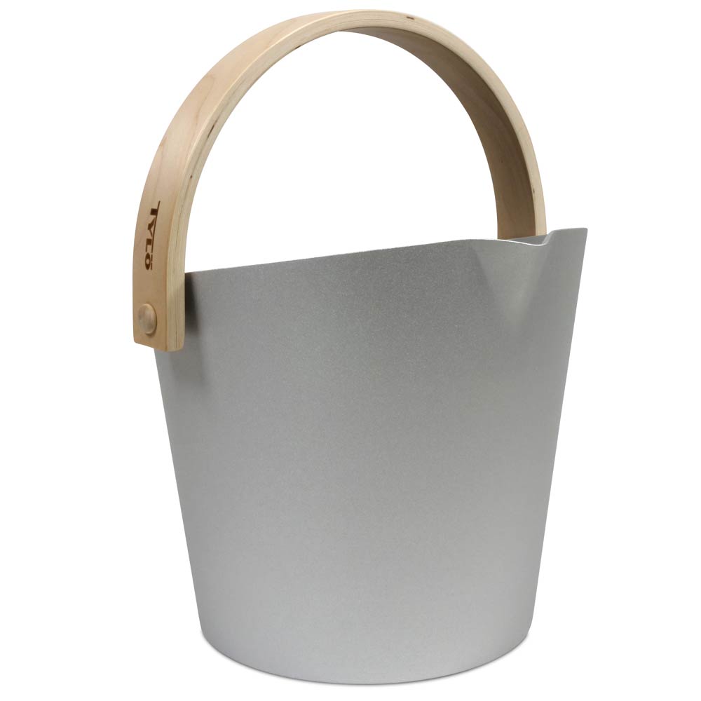 Tylö Grau Saunakübel Brilliant Silver