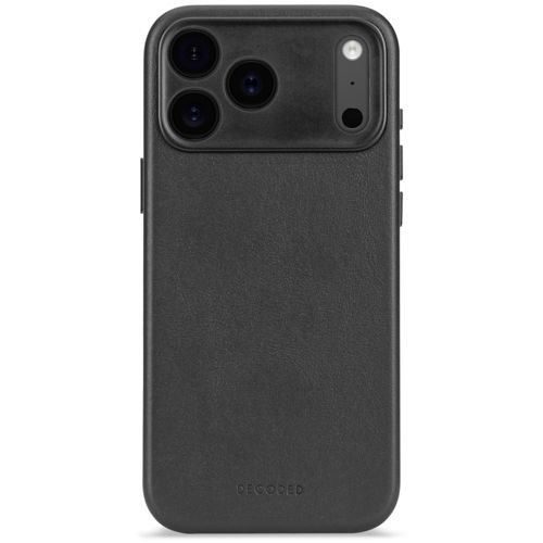 Decoded Leather Backcover (Apple iPhone 17 Pro Max), Smartphone Hülle, Schwarz - Bild 3