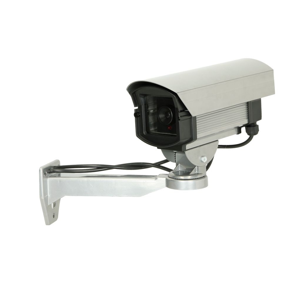 Pentatech Weiß 24226 Kamera-Attrappe Mit Blinkender Led