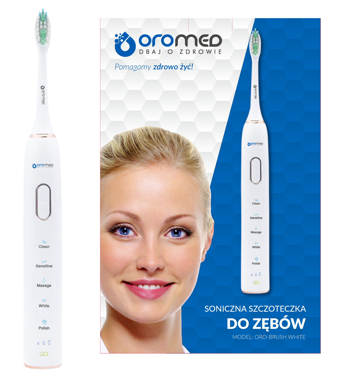 Oromed Weiss Elektrische Zahnbürste, Oro-Brush Elektrische Zahnbürste Für Erwachsene - Bild 3