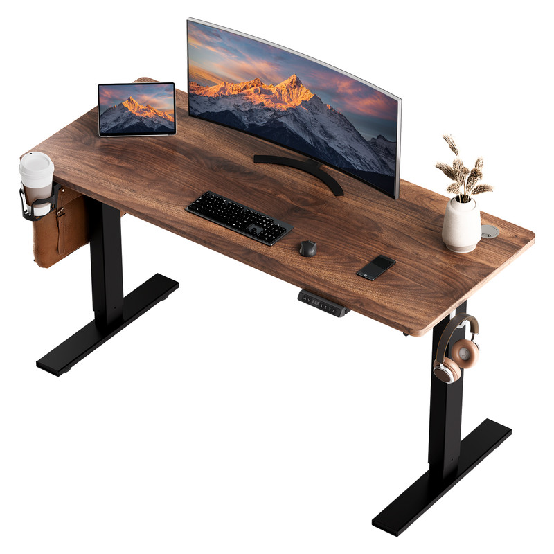 Homavo - Bureau Assis Debout Électrique 120x60cm