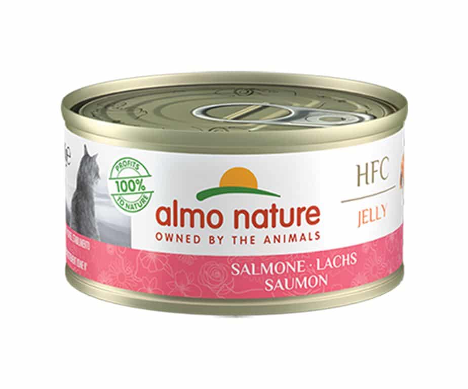Boite patee almo chat saumon gelee ALMO NATURE ALC5029H Saumon