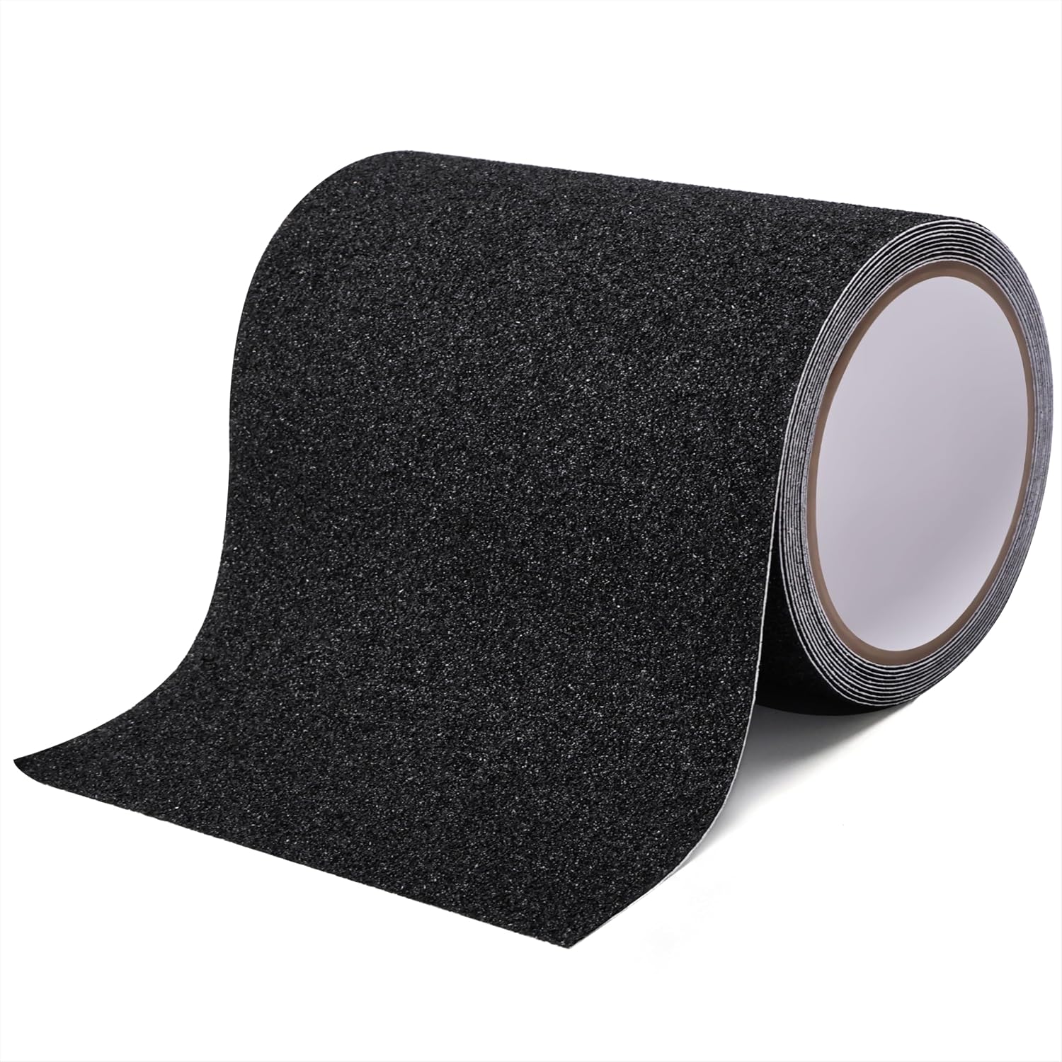 Ruban antidérapant adhésif imperméable découpable pour escaliers, marchepieds et rampes, noir, 15 cm x 5 m