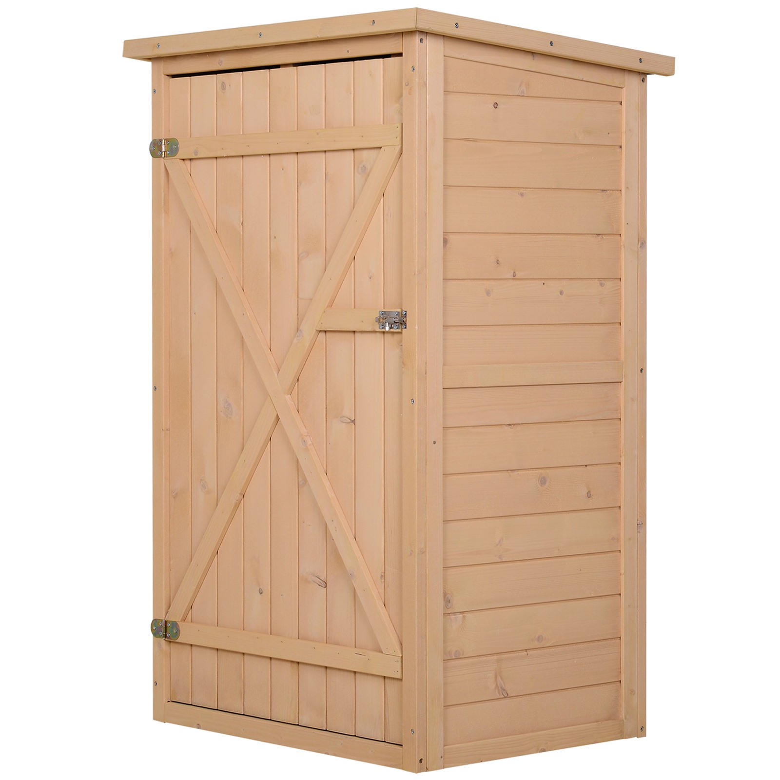 Easy Comfort - Easycomfort Casetta Da Giardino In Legno Di Abete Impermeabile, Capanno Attrezzi Da Esterno 75x56x115cm EASY COMFORT