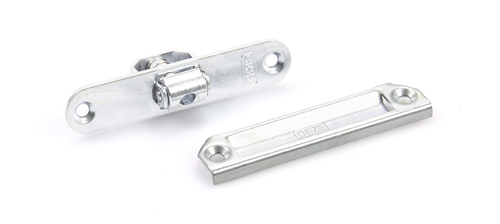 Geze - Rollenschnapper Mit Rundem Stulp 20 X 95 Mm, Stahl Verzinkt, 1 Stück 4106030080268